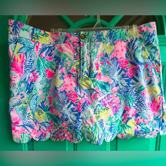 Lilly Pulitzer Pants - EUC Lilly Pulitzer Colette Skort - Mermaid’s Cove - 16